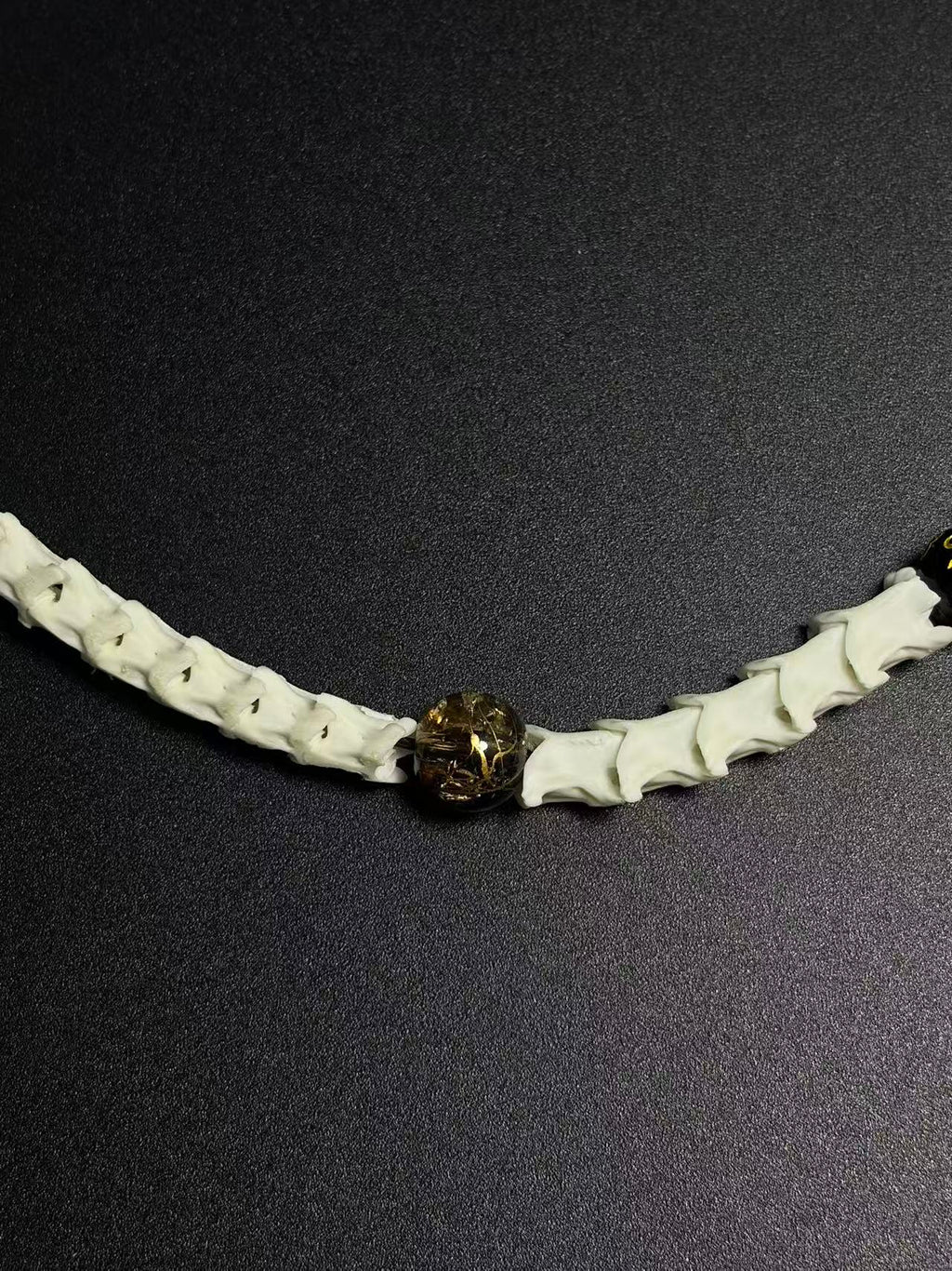 Real Snake Bone Bracelet – Five Wealth Gods Thangka Hand-Painted Disc Beads, Five Colors & Silver Butterfly Charm | Tibetan Fortune Jewelry