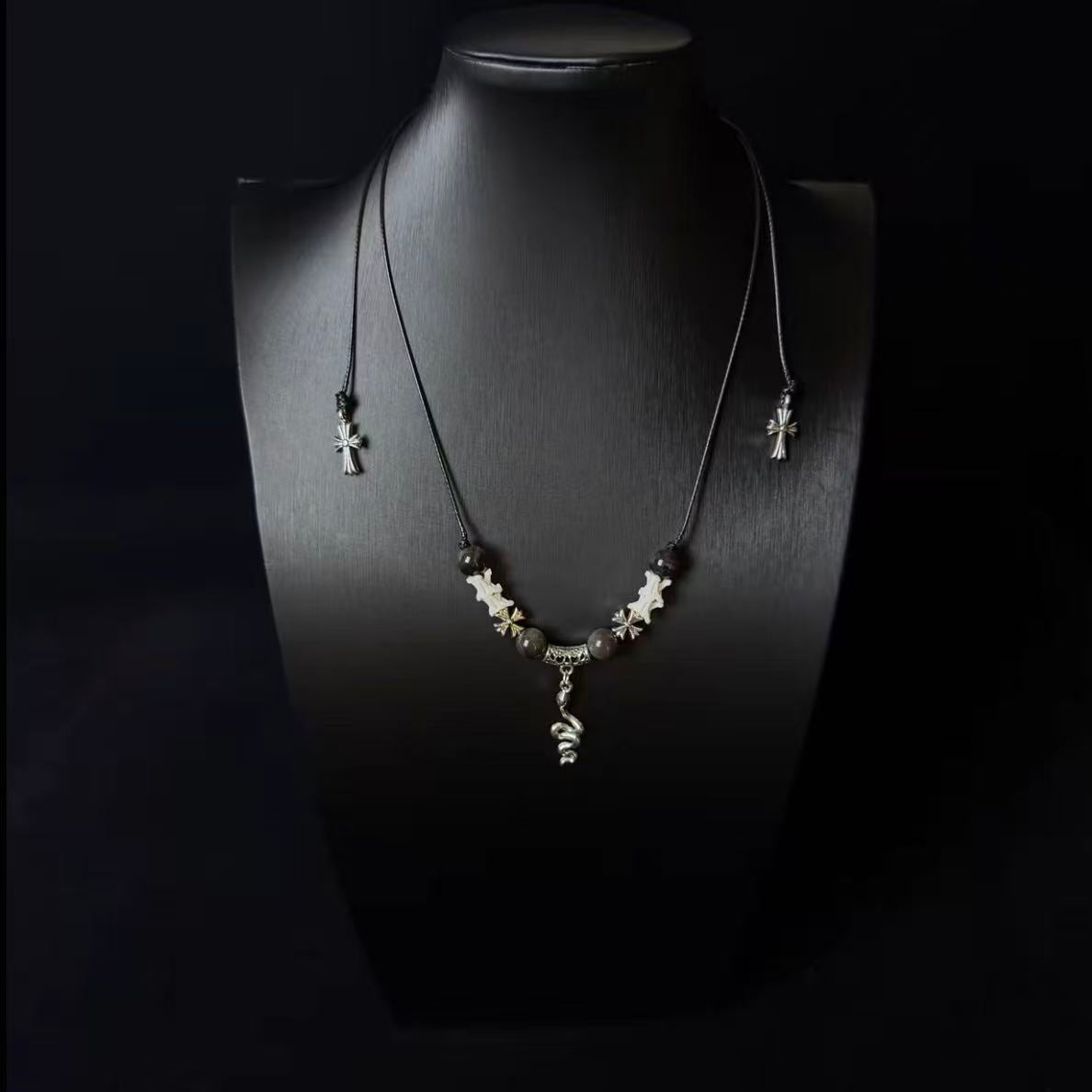 Real Snake Bone Necklace | 31 Styles to Choose | Dark Gothic Talisman Jewelry
