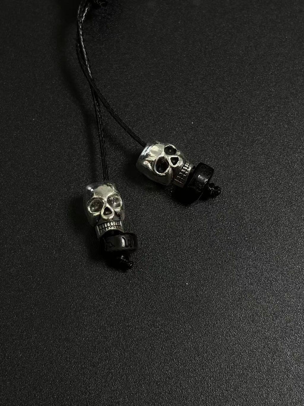 Real Snake Bone Bracelet – Crystal Skull, Silver Butterfly Charm & Bamboo Bone Dual Chain | Gothic Dark Luxury