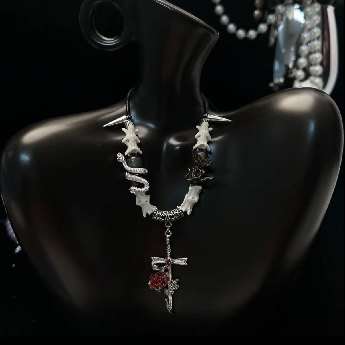 Real Snake Bone Necklace | 31 Styles to Choose | Dark Gothic Talisman Jewelry
