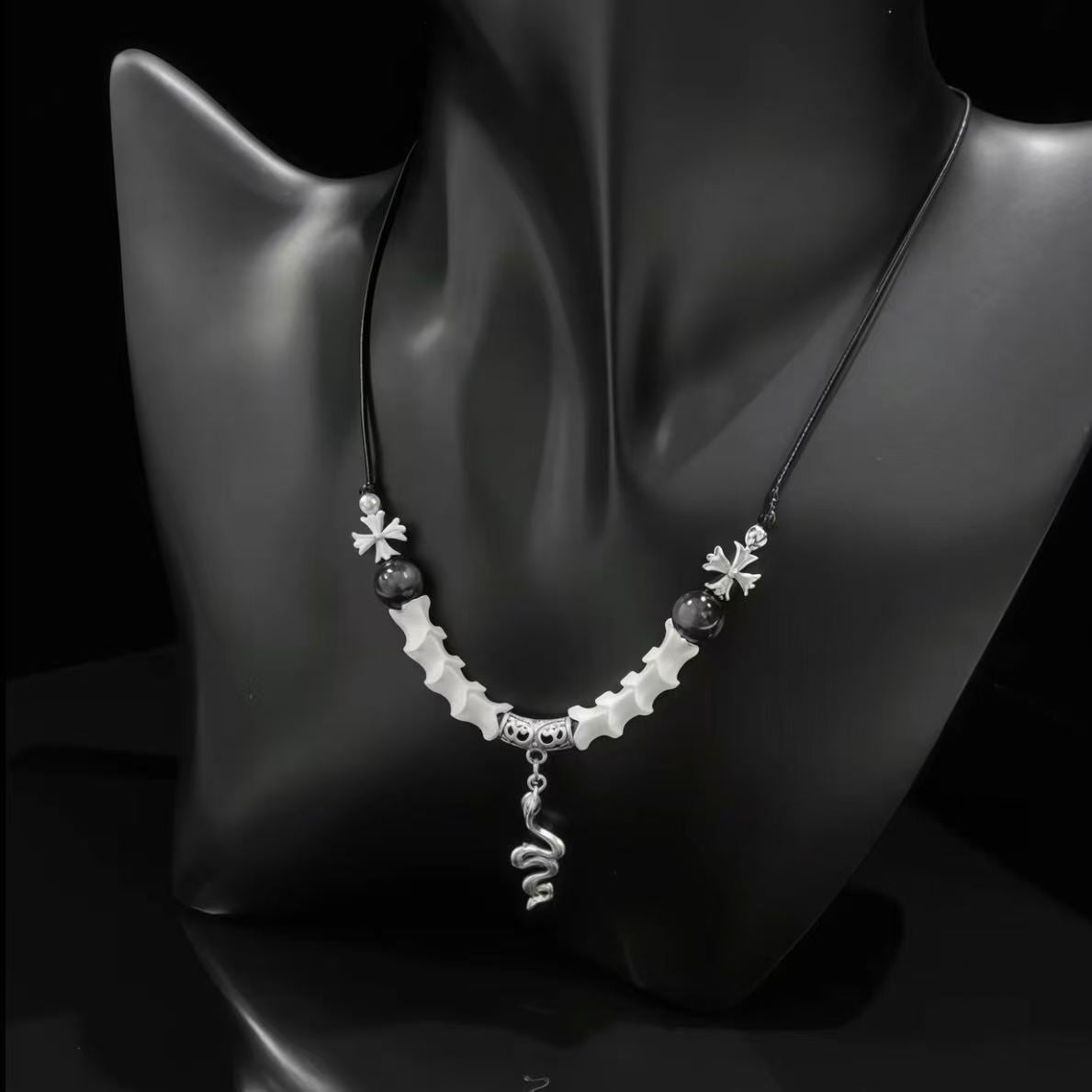 Real Snake Bone Necklace | 31 Styles to Choose | Dark Gothic Talisman Jewelry