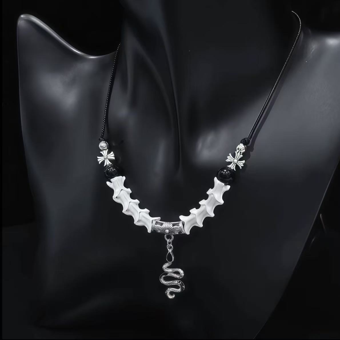 Real Snake Bone Necklace | 31 Styles to Choose | Dark Gothic Talisman Jewelry